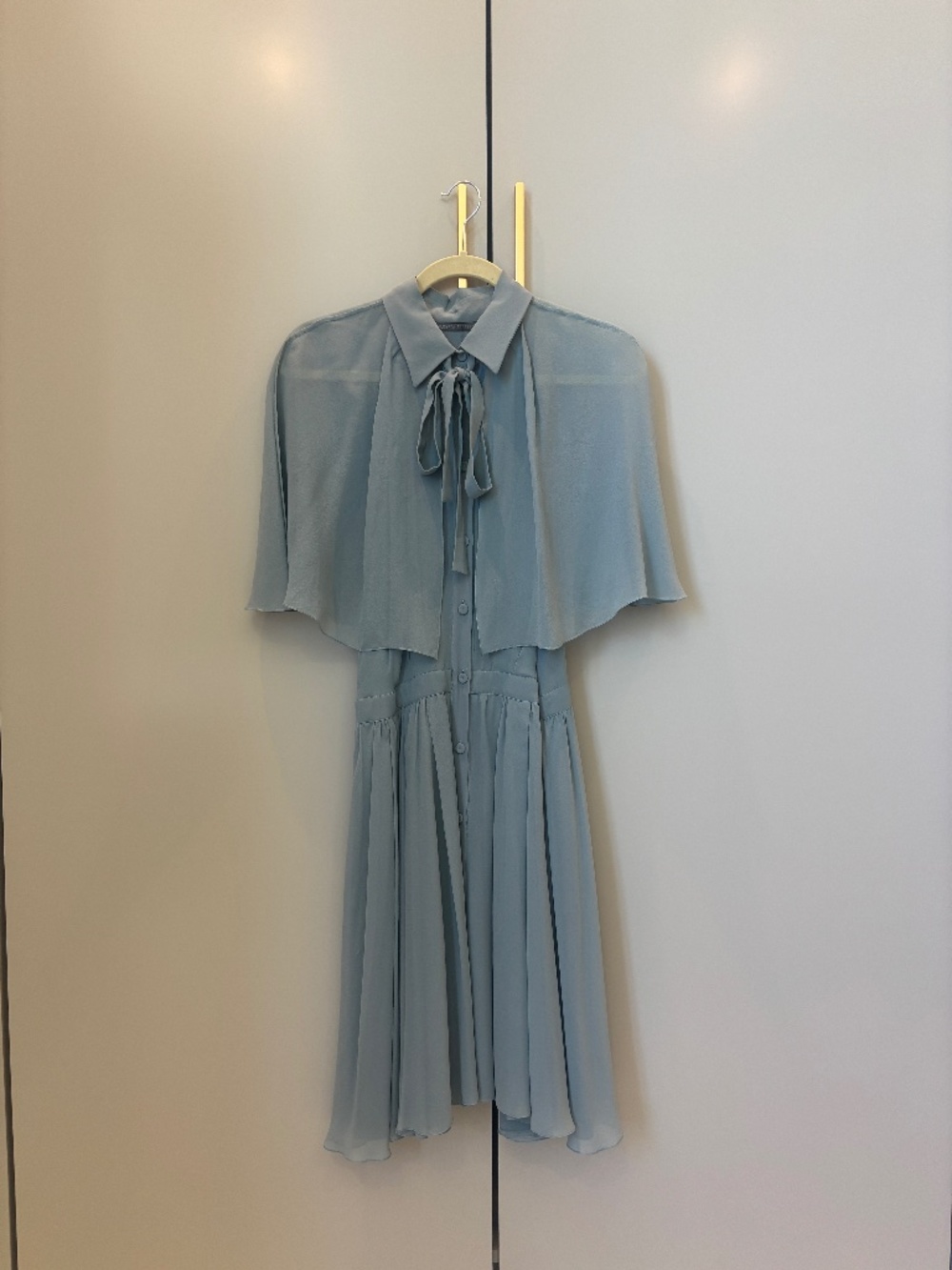 Alberta Ferretti Two piece Cape Dress